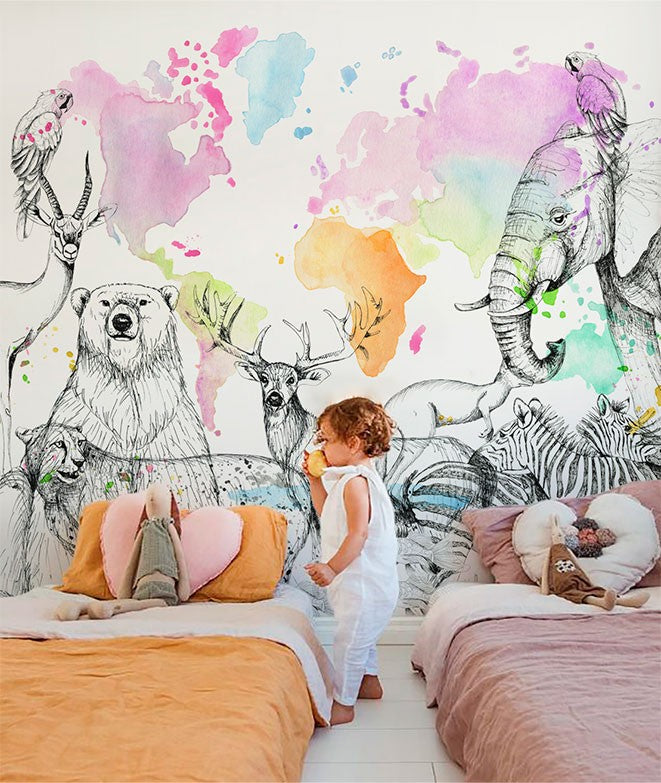 MAPA MUNDI IMAGINE Mural de papel pintado