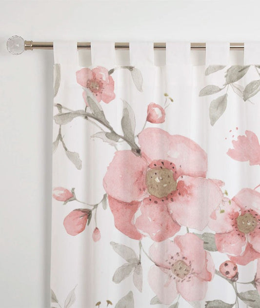 Curtain "PINK FLOWERS"