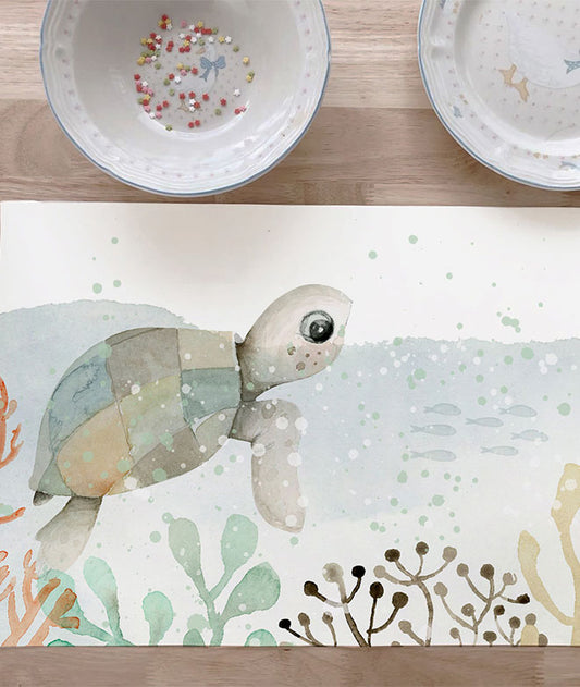 TURTLE individual children's tablecloth