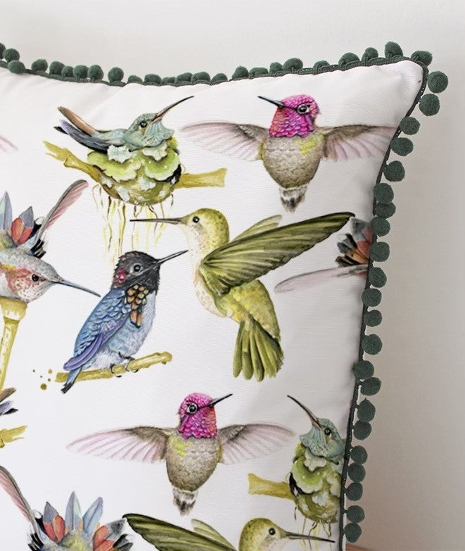 HUMMINGBIRDS Throw Pillow