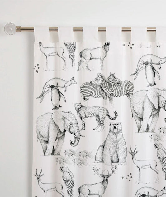 "ANIMALS I" curtain