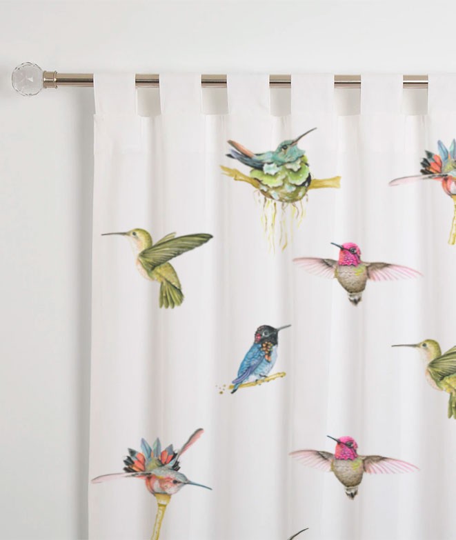 Curtain "HUMMINGBIRDS"