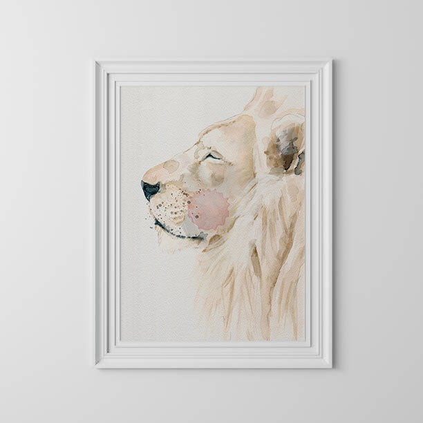 AFRICAN LION painting