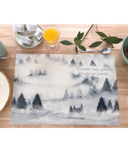 INDIVIDUAL TABLECLOTH "Forest Fog"