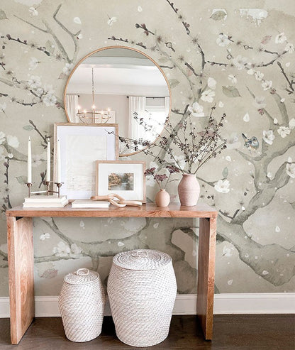 Almond in flower I Wall of wallpaper