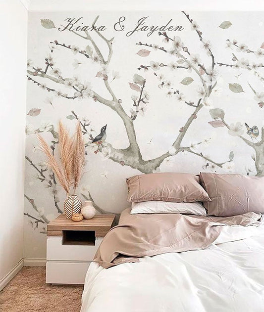Almond in flower III Wall of wallpaper