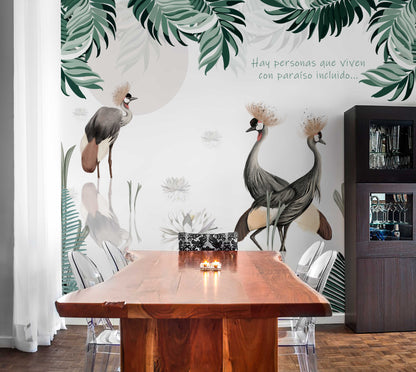 BIRDS OF PARADISE Wallpaper Mural