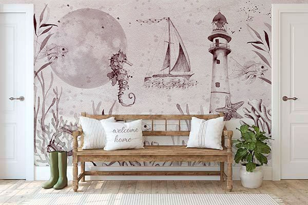 SEA Mural wallpaper