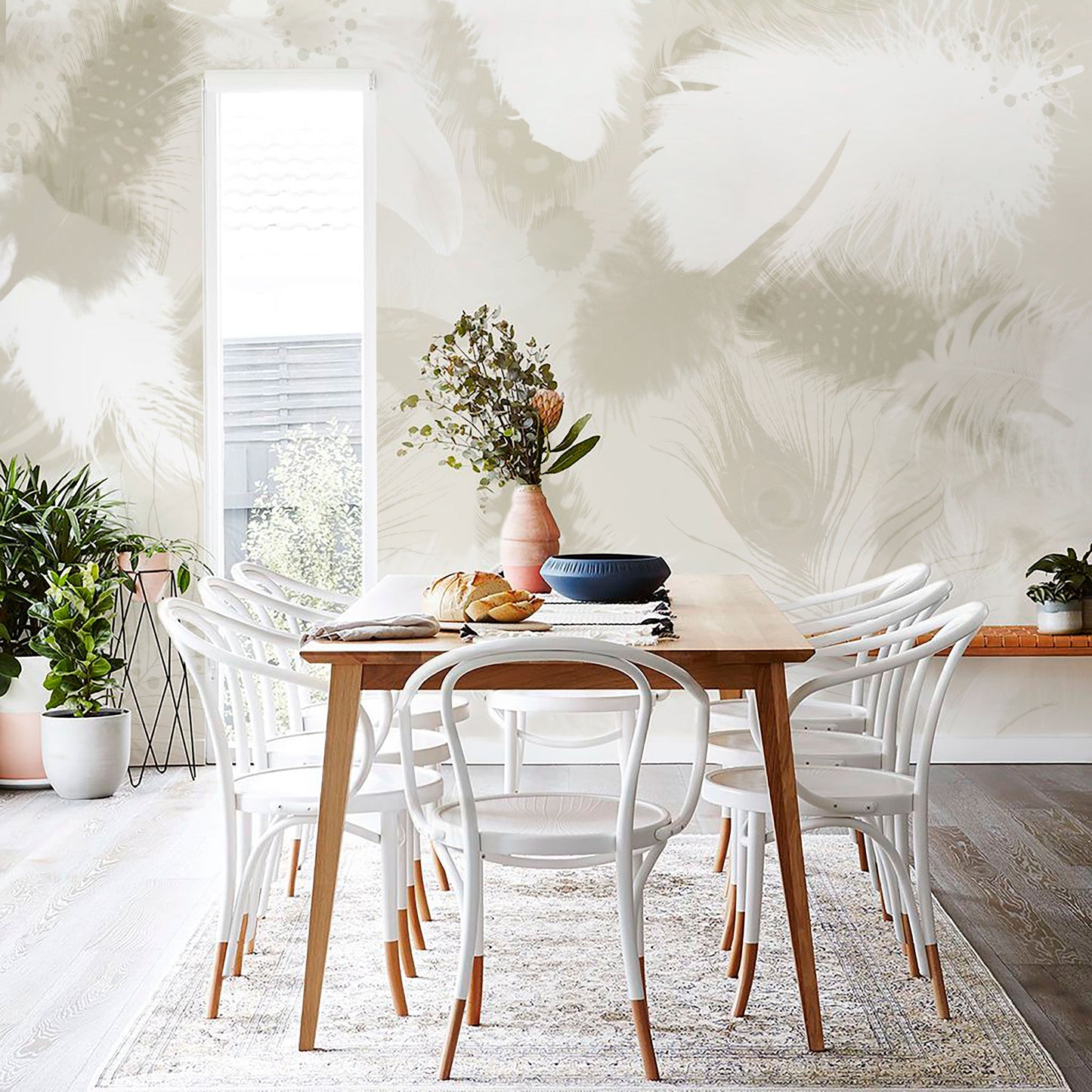 FEATHERS Wallpaper Mural