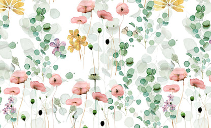 FLORAL Painted paper