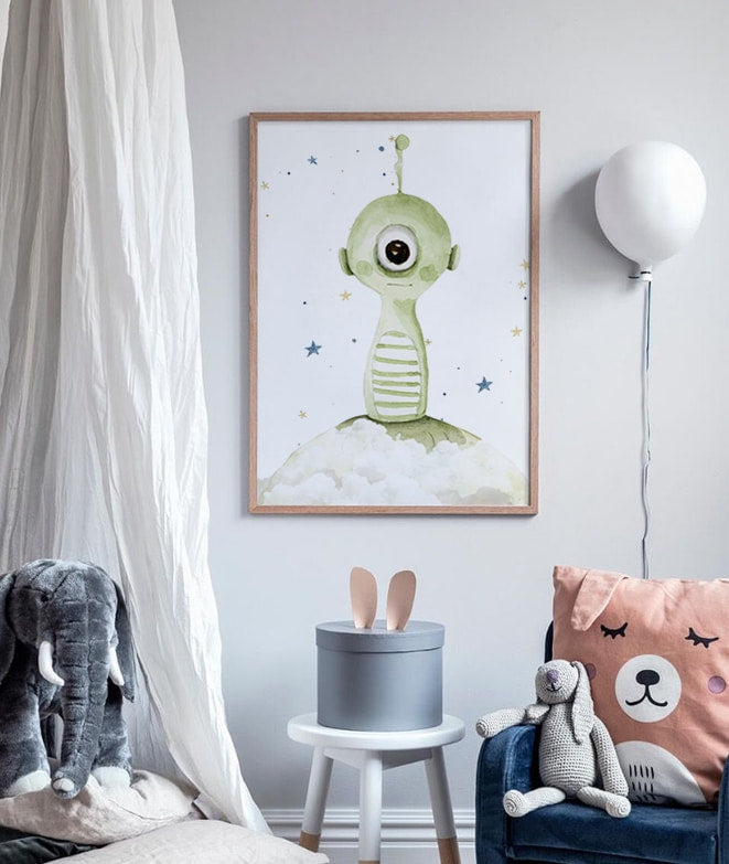 Adesivo de Parede Alien - 40 x 60 cm