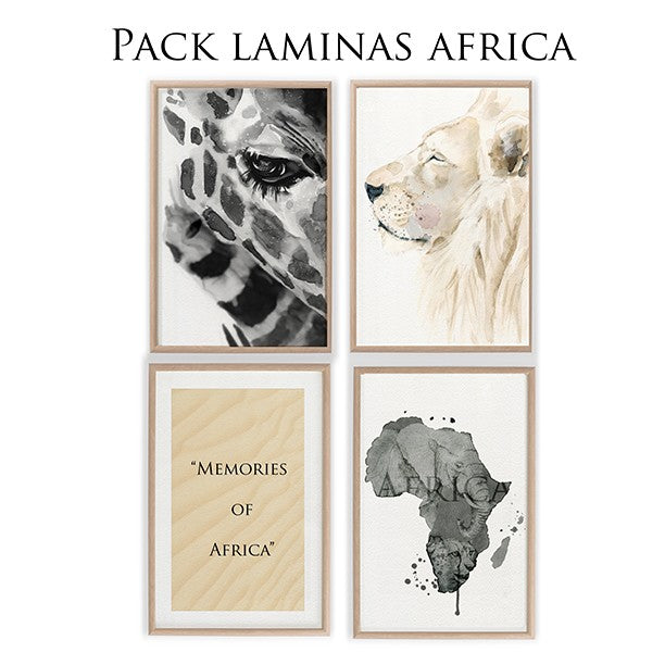 Pack de láminas ÁFRICA